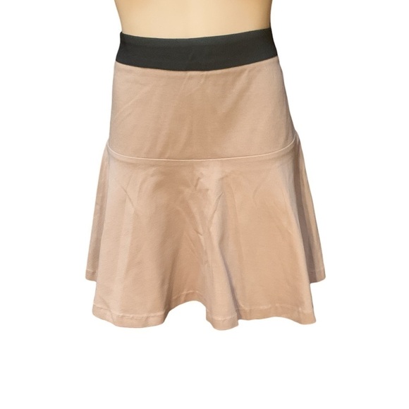 XOXO High Waisted Fit and Flare Mini Skirt Tan - Picture 1 of 10
